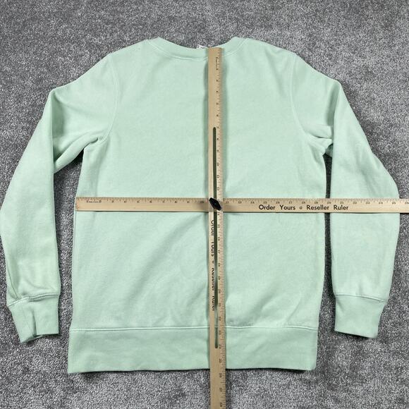 North Face Sweatshirt Womens Medium Fleece Pullover Outdoors Hiking Light Green - Picture 15 of 16